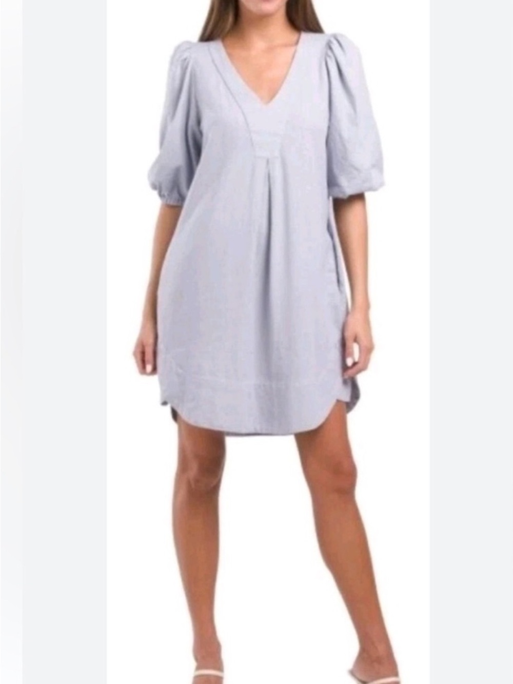 Cynthia Rowley Light Blue Linen Blend Dress